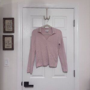 Calvin Klein Pink Buttonless Polo